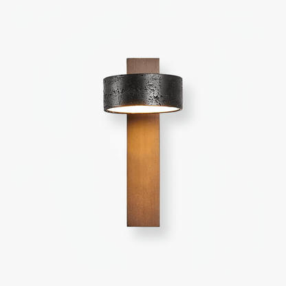 Stone Wall Sconce with Adjustable Brightness — lifestyle view
