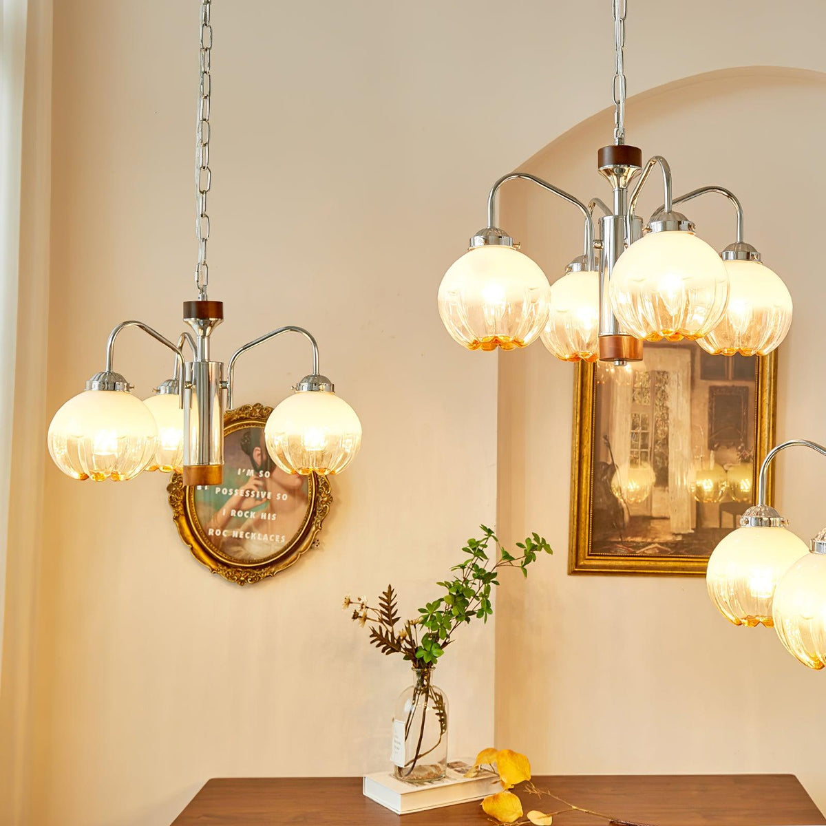 Flower Bud Chandelier with Dimmable LED