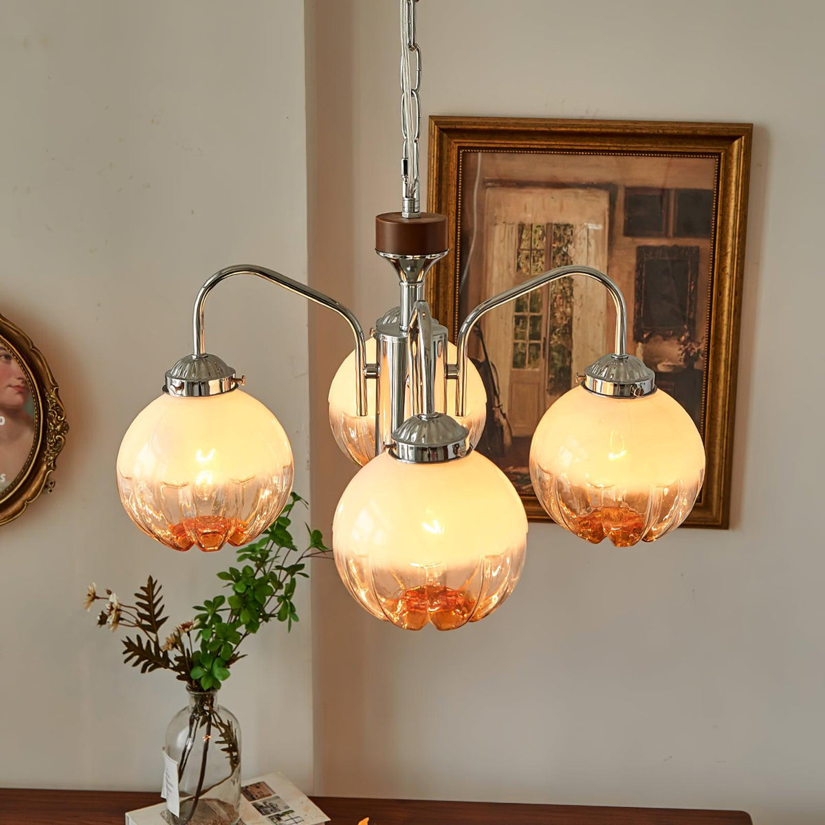Flower Bud Chandelier with Dimmable LED