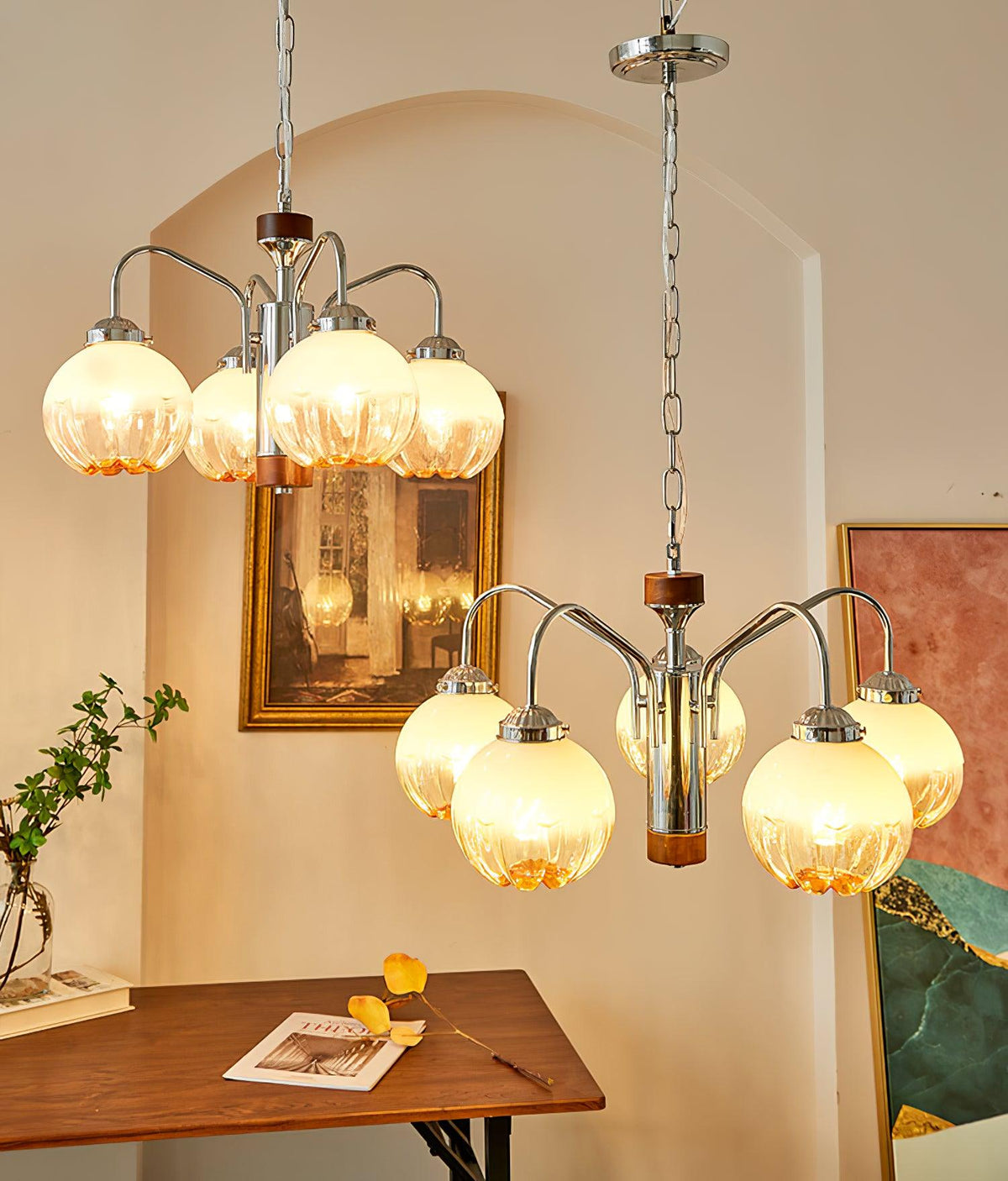Flower Bud Chandelier with Dimmable LED