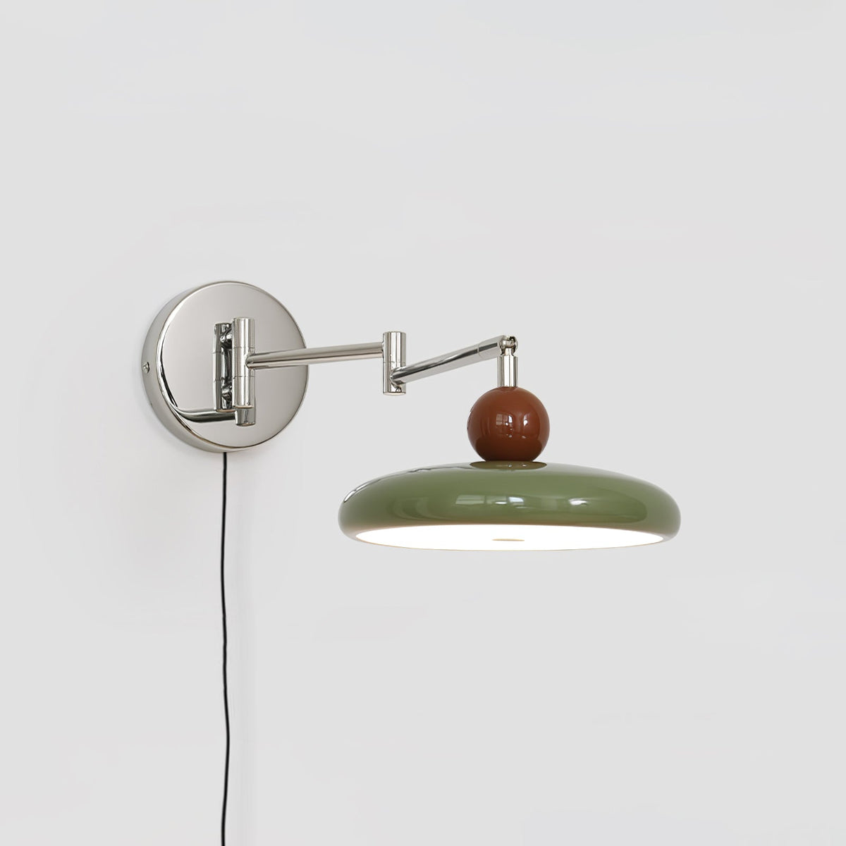 Plug-In Wall Lamp with Adjustable Brightness — side view