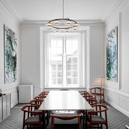 Modern Chandelier, Energy-Efficient LED Lighting