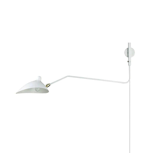 Adjustable Arm Wall Sconce, Energy-Efficient LED — front view