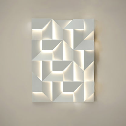 Grid Wall Sconce with Adjustable Brightness — front view